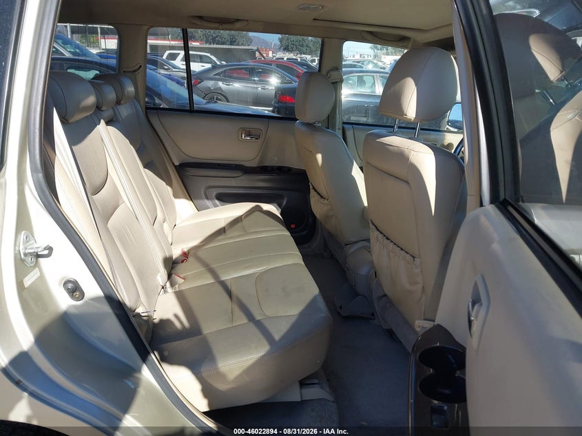 2003 TOYOTA HIGHLANDER SPORT UTILITY VEHICLE 3.0L V-6 DOHC, VVT, REGULAR , 220HP
