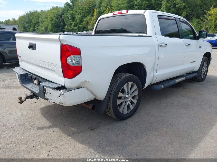 Vin: 5tfhy5f11gx520217, lot: 46522322, toyota tundra limited 5.7l v8 20164