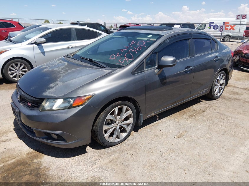 2012 HONDA CIVIC SEDAN 2.4L I-4 DOHC, VVT, PREMIUM , 201HP