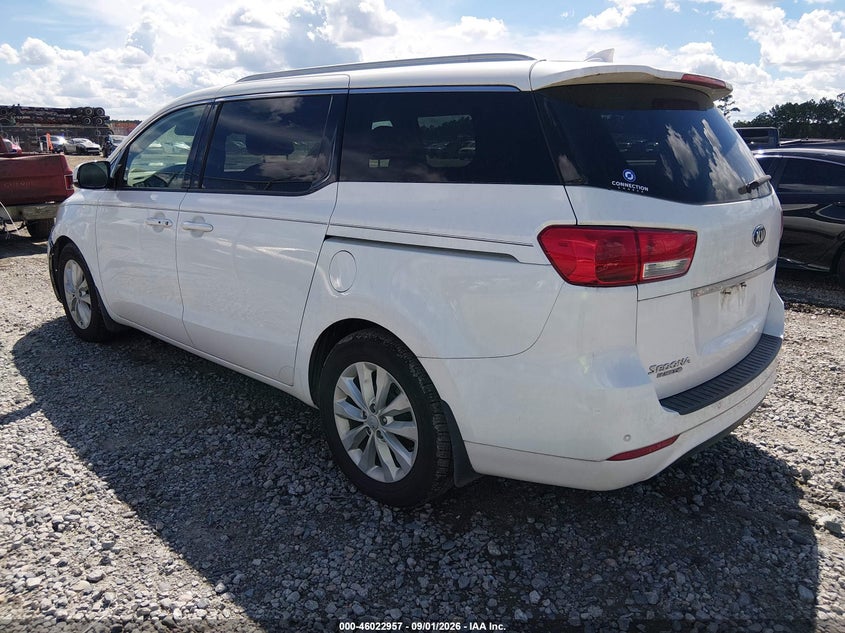 Vin: kndmc5c1xj6351233, lot: 46522348, kia sedona ex 20183