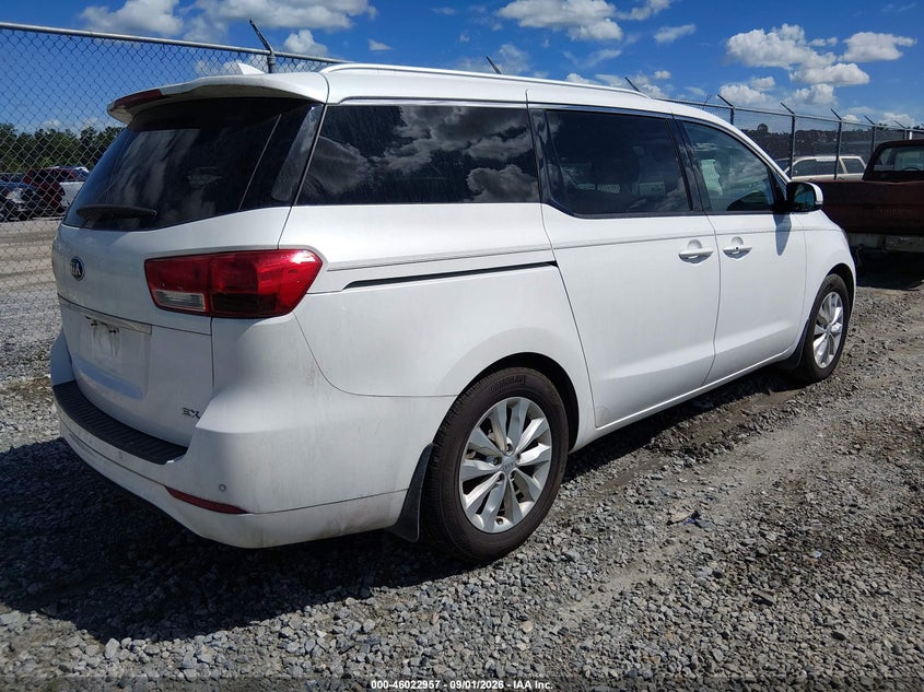 Vin: kndmc5c1xj6351233, lot: 46522348, kia sedona ex 20184