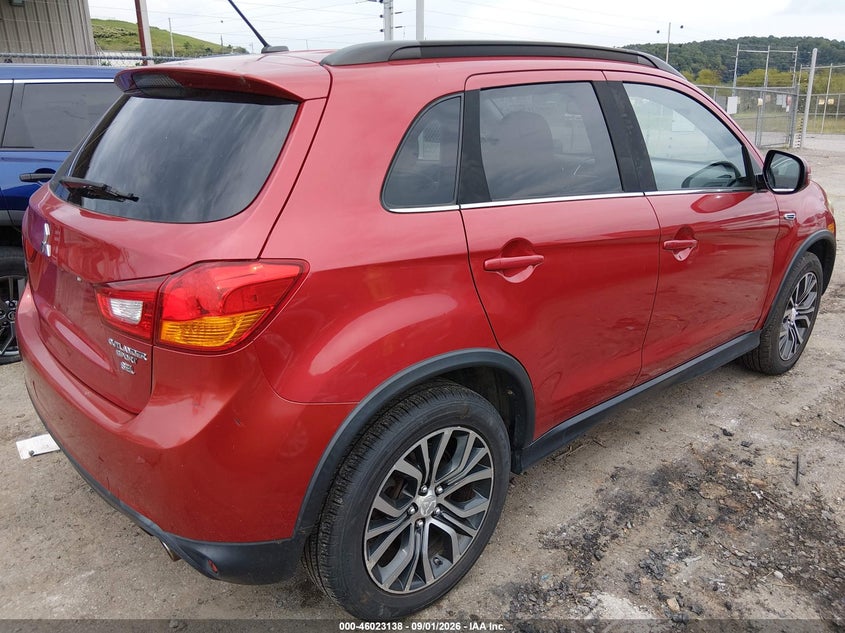 2016 MITSUBISHI OUTLANDER SPORT UTILITY VEHICLE 2.4L I-4 DOHC, VVT, REGULAR , 168HP