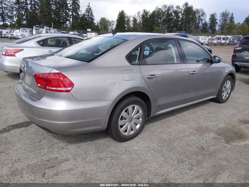 2013 VOLKSWAGEN PASSAT auction photo 4
