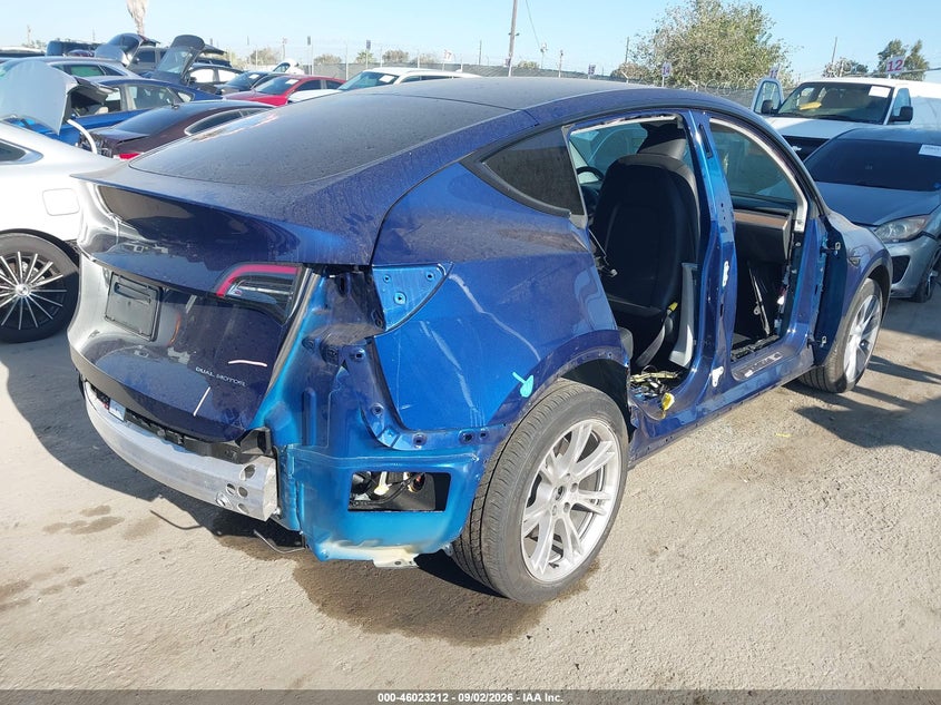 Vin: 7saygdee6pa092673, lot: 46522604, tesla model y awd/long range dual motor all-wheel drive 20234
