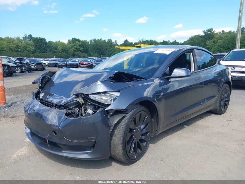 Vin: 5yj3e1ec0nf298159, lot: 46522659, tesla model 3 performance dual motor all-wheel drive 20222