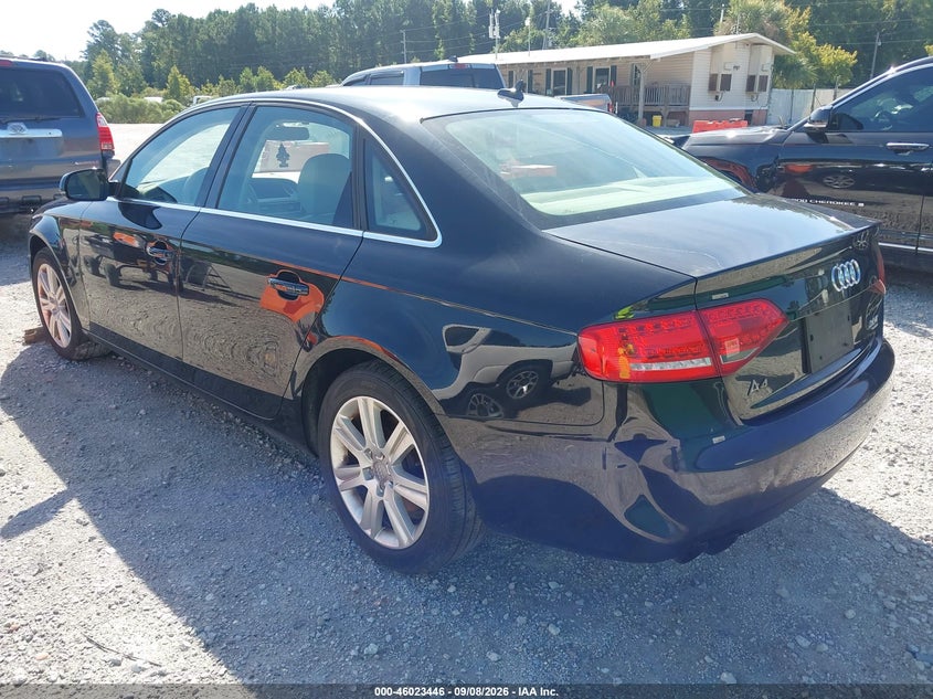 AUDI A4 2012 VIN WAUBFAFL5CN005164
