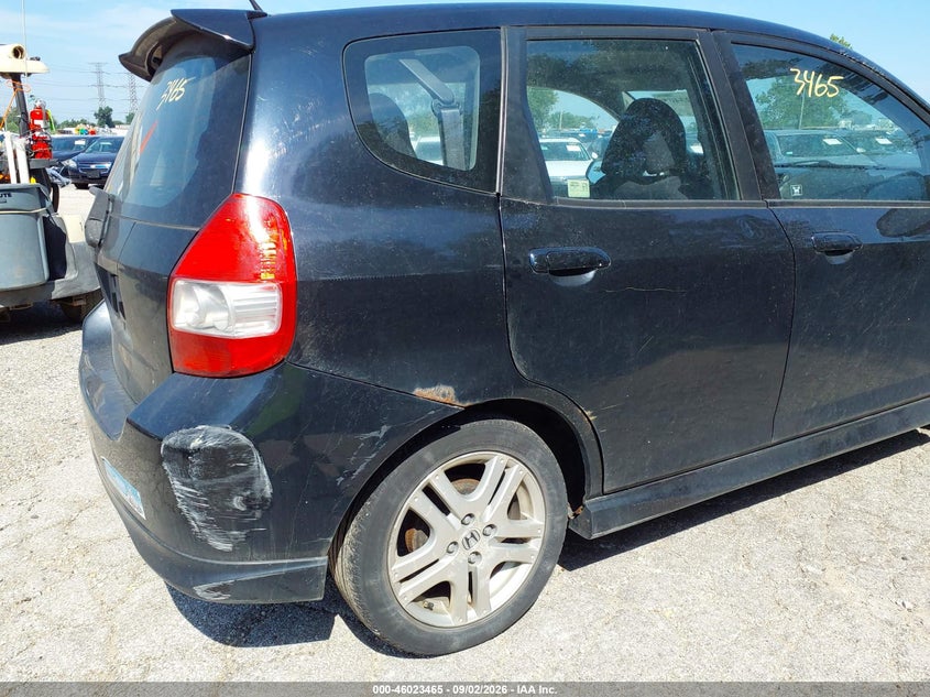 HONDA FIT 2008 VIN JHMGD38638S013871