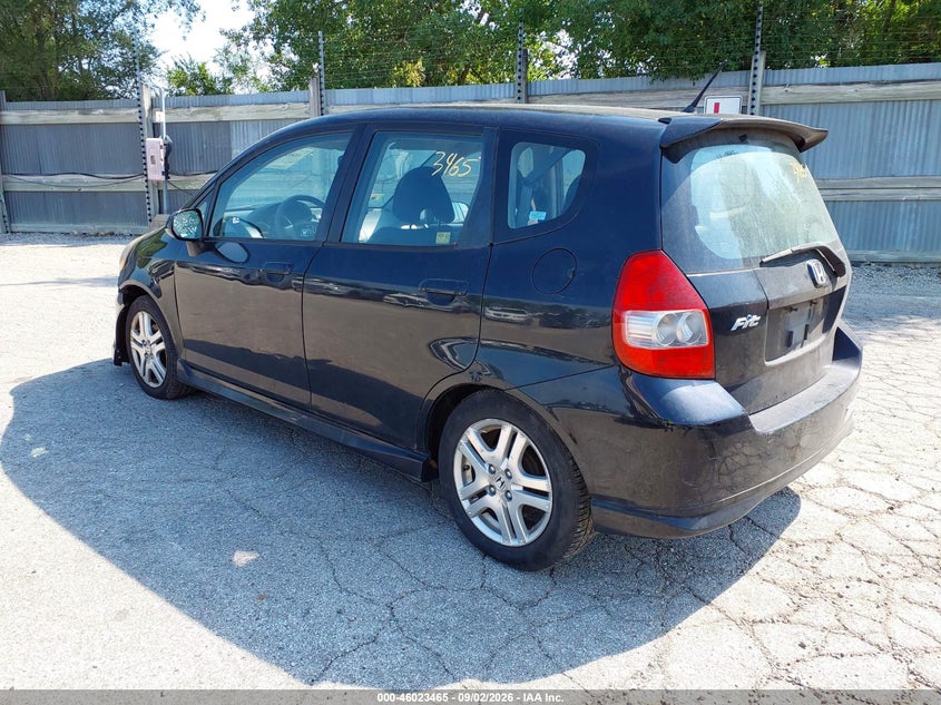 HONDA FIT 2008 VIN JHMGD38638S013871