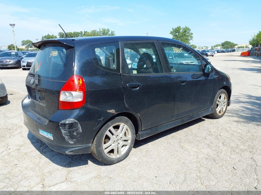 HONDA FIT 2008 VIN JHMGD38638S013871