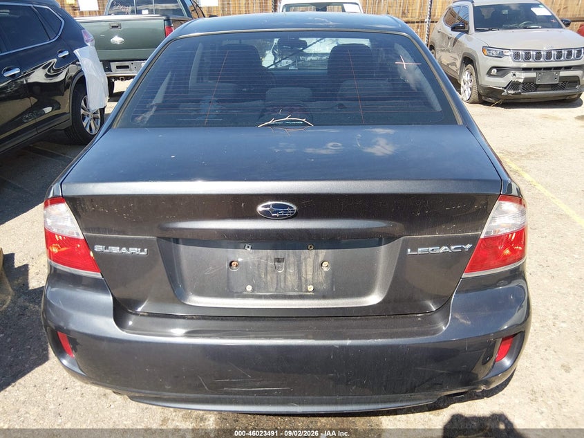 SUBARU LEGACY 2009 VIN 4S3BL616396228445
