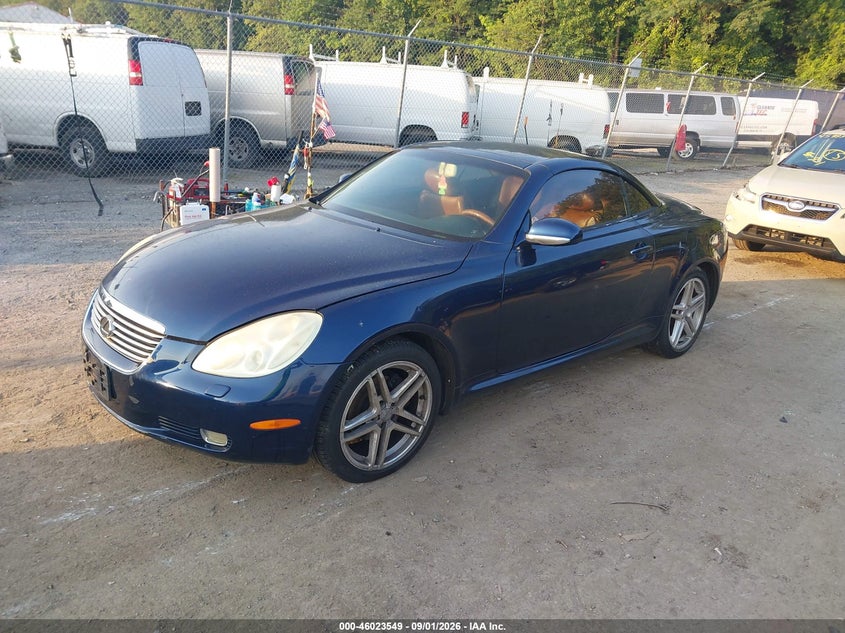 LEXUS SC 430 2002 VIN JTHFN48Y720025850
