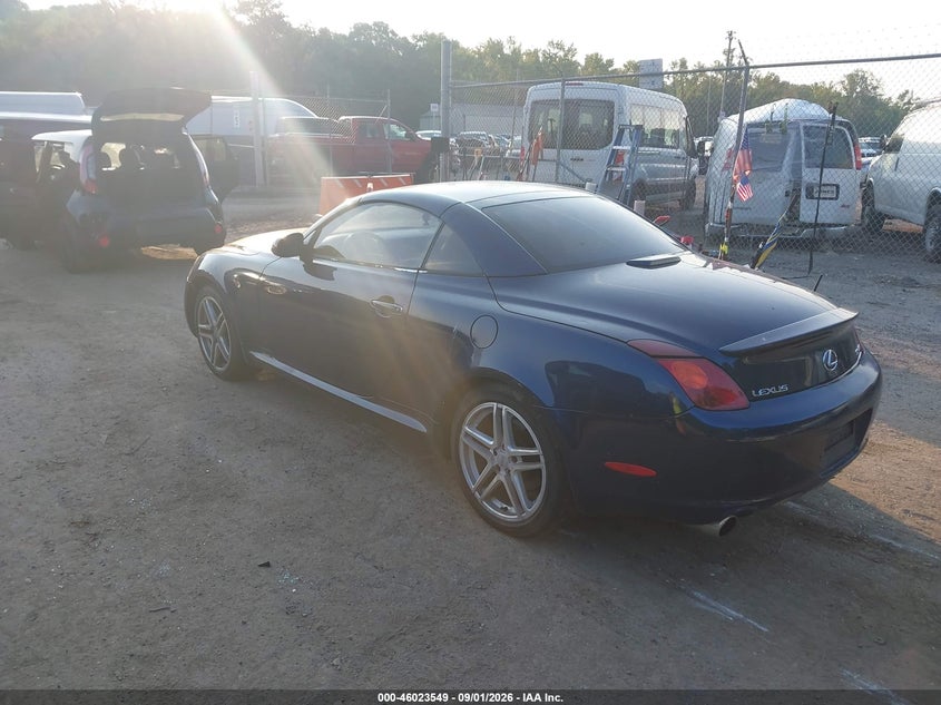LEXUS SC 430 2002 VIN JTHFN48Y720025850