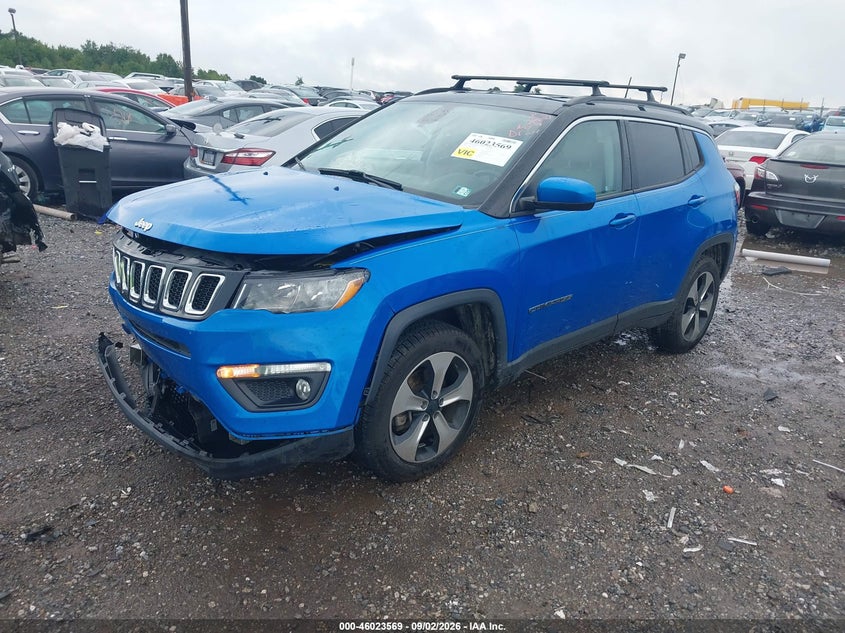 Vin: 3c4njdbb7jt140673, lot: 46522960, jeep compass latitude 20182