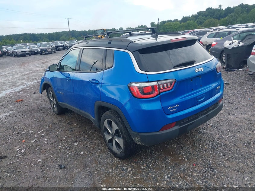 Vin: 3c4njdbb7jt140673, lot: 46522960, jeep compass latitude 20183