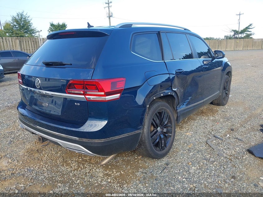 Vin: 1v2er2ca1jc533288, lot: 46522996, volkswagen atlas 3.6l v6 sel 20184