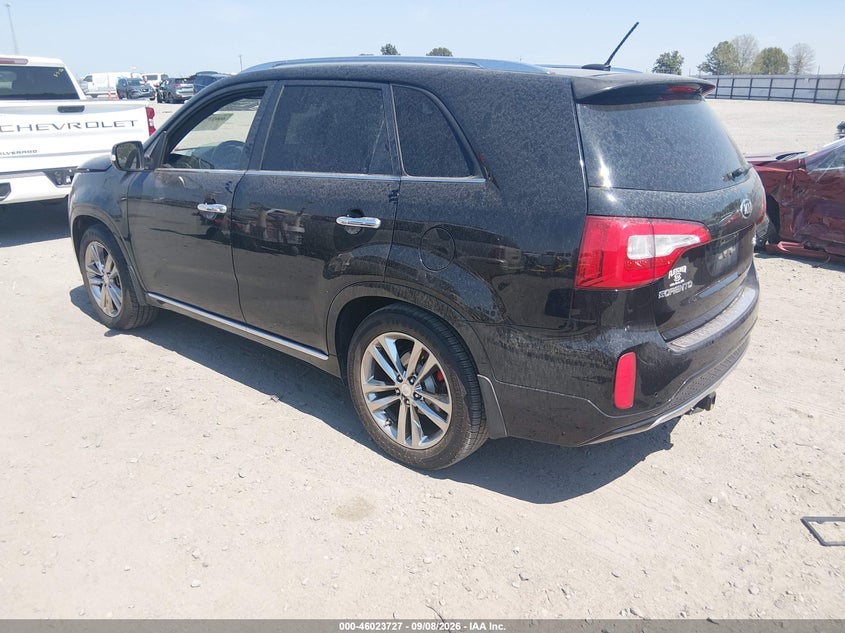 Vin: 5xykw4a74eg532802, lot: 46523119, kia sorento limited v6 20143