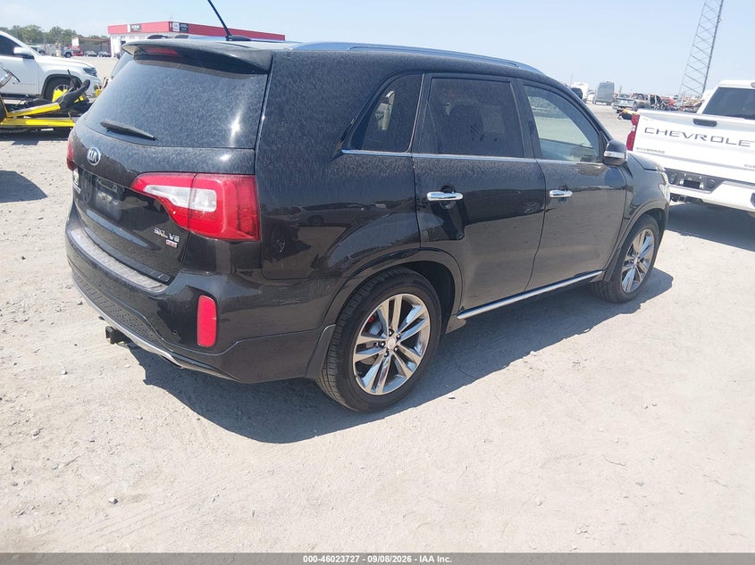 Vin: 5xykw4a74eg532802, lot: 46523119, kia sorento limited v6 20144