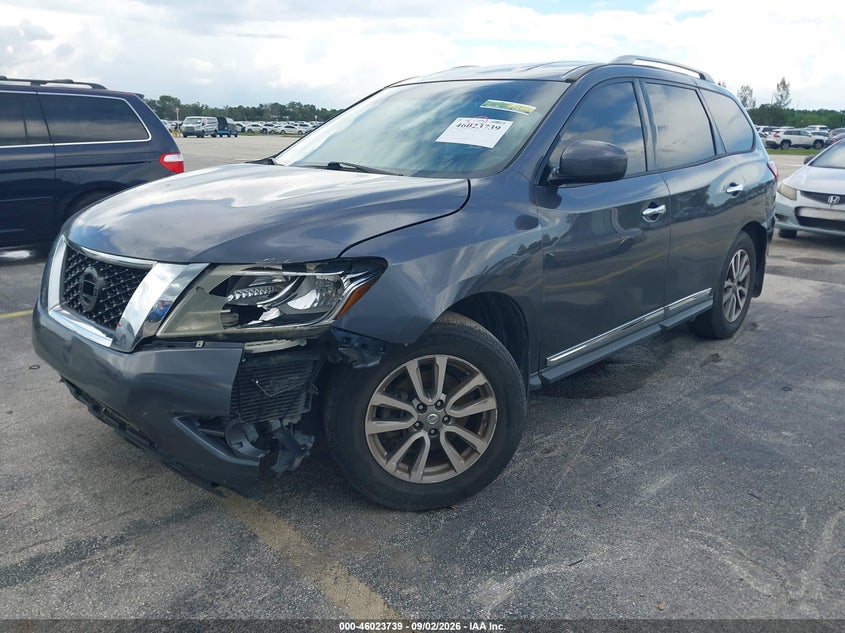 Vin: 5n1ar2mn3ec668131, lot: 46523130, nissan pathfinder sl 20142