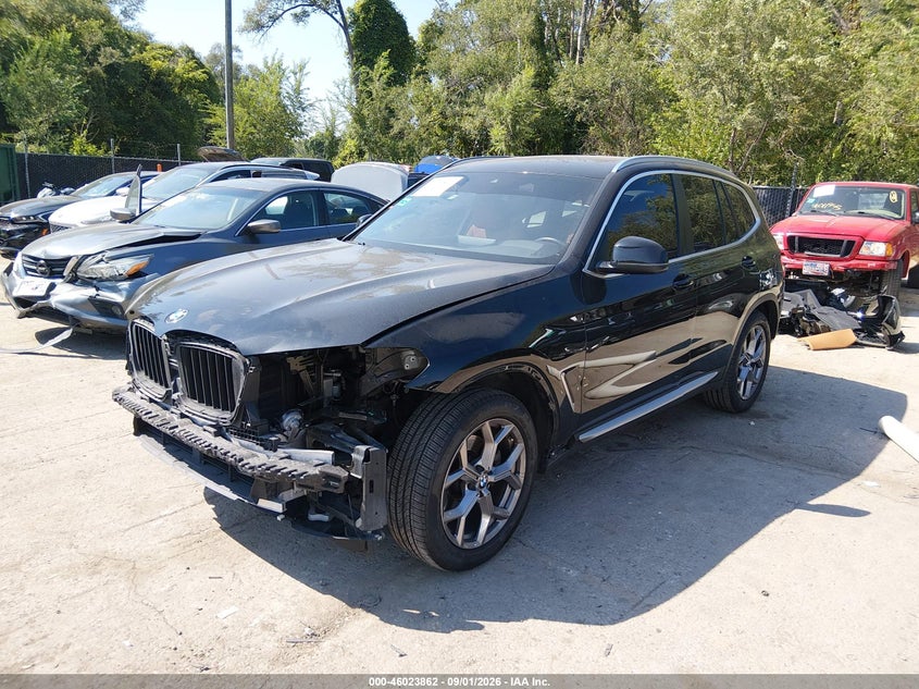 Vin: 5ux53dp07n9l22503, lot: 46523253, bmw x3 xdrive30i 20222