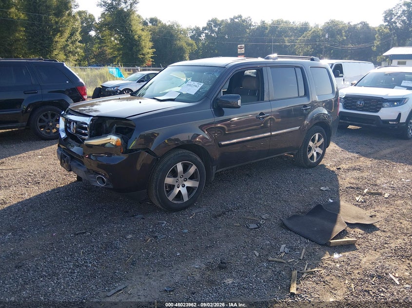 2012 Honda Pilot Touring, Front End, IAAI, VIN 5FNYF4H97CB058057 — photo 2