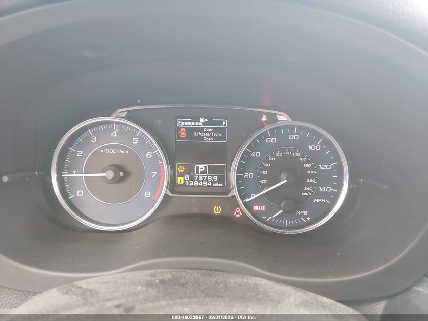 SUBARU XV CROSSTREK 2015 VIN JF2GPAPC9FH235847