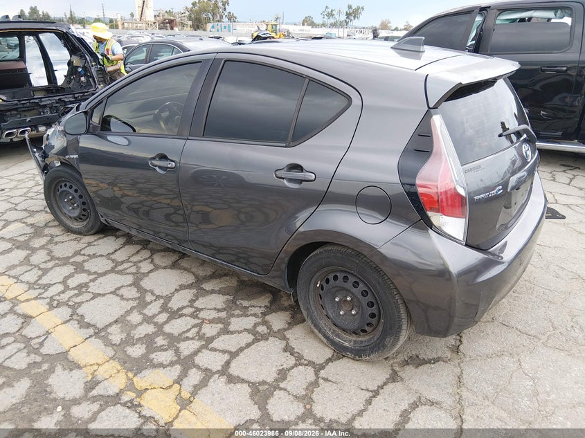 Vin: jtdkdtb31g1137281, lot: 46523377, toyota prius c two 20163