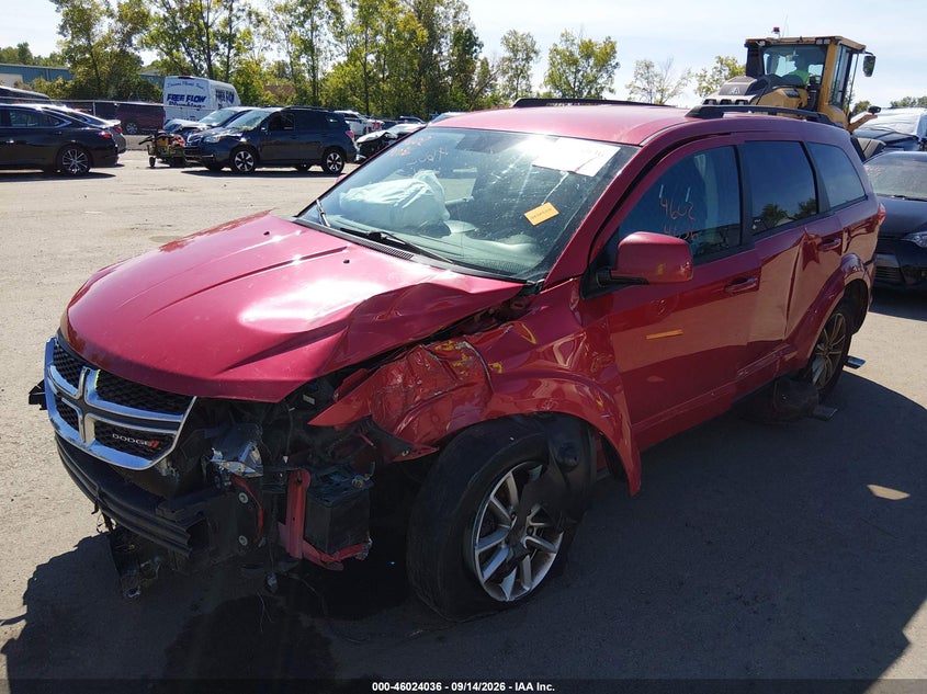 Vin: 3c4pddbg6ht522344, lot: 46523427, dodge journey sxt awd 20172