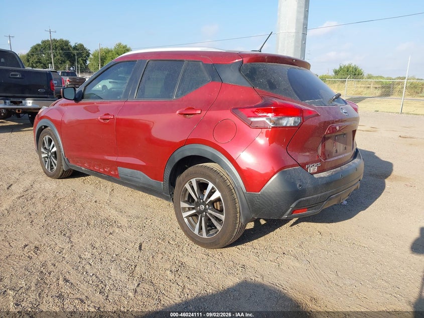 Vin: 3n1cp5cv3ll573966, lot: 46523502, nissan kicks sv xtronic cvt 20203