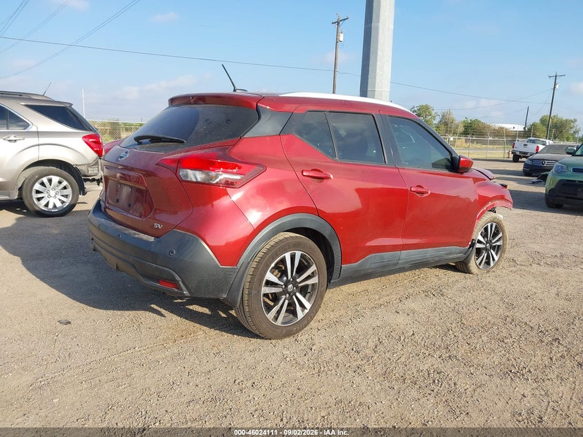 Vin: 3n1cp5cv3ll573966, lot: 46523502, nissan kicks sv xtronic cvt 20204
