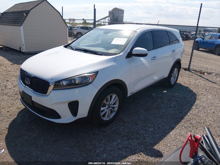 2019 Kia Sorento 3.3L Lx, Rear, IAAI, VIN 5XYPGDA53KG449732 — photo 2