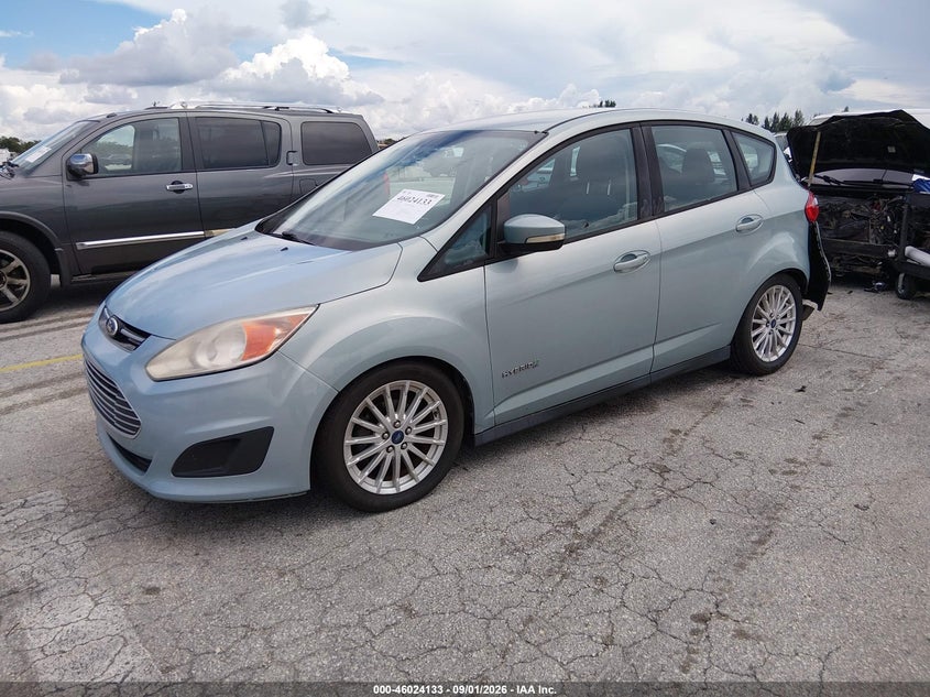 2013 Ford C-MAX, Левый зад, IAAI, VIN 1FADP5AU9DL547080 — фото 2