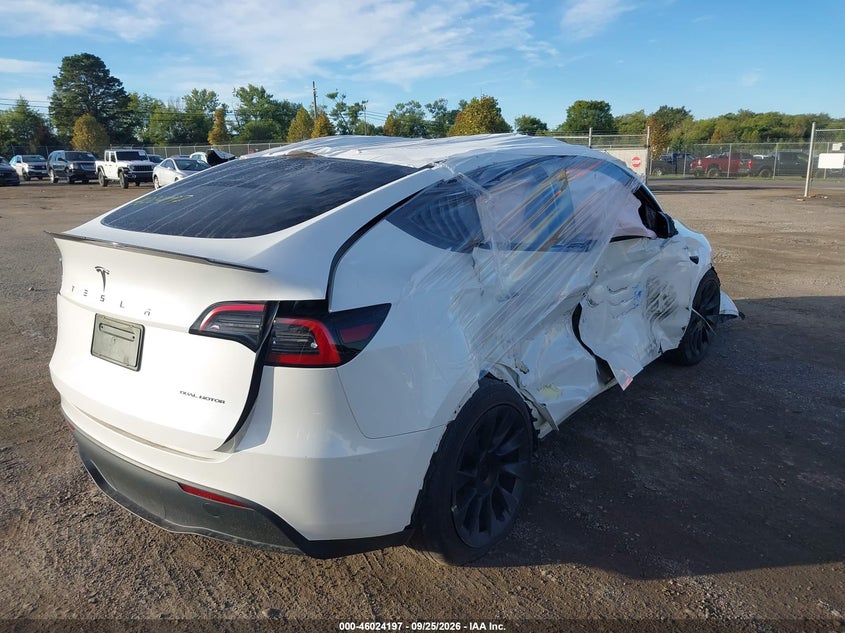 Vin: 7saygdee6pa127888, lot: 46523588, tesla model y awd/long range dual motor all-wheel drive 20234