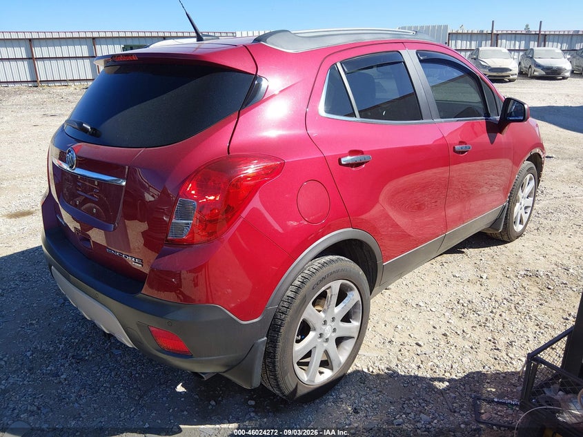 Vin: kl4cjhsb7db073779, lot: 46523663, buick encore premium 20134