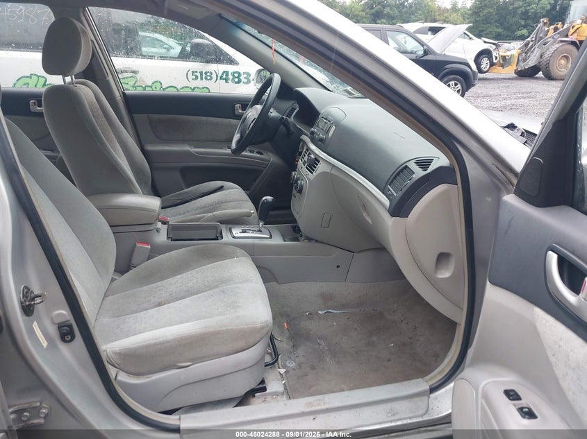HYUNDAI SONATA 2007 VIN 5NPET46C47H254314