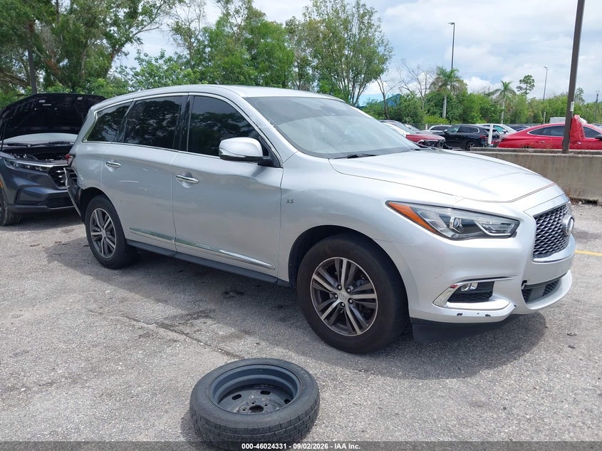 Vin: 5n1dl0mm8kc552896, lot: 46523723, infiniti qx60 pure 20191
