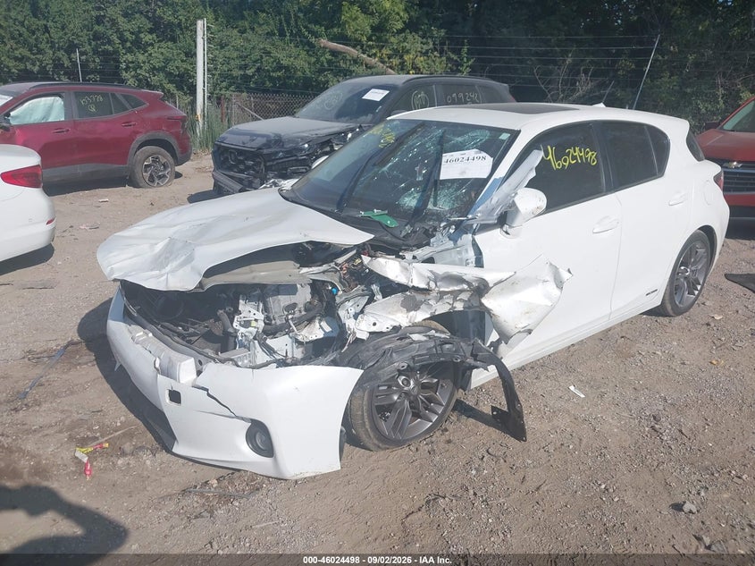 Vin: jthkd5bh1c2105599, lot: 46523889, lexus ct 200h premium 20122