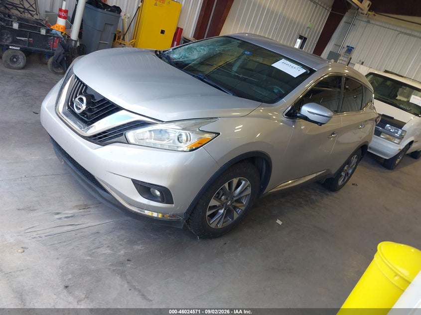 2016 Nissan Murano Sl, Right Side, IAAI, VIN 5N1AZ2MG5GN168920 — photo 2