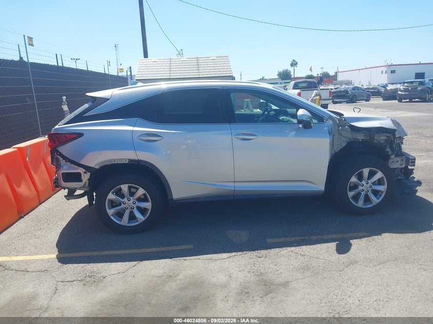 2016 LEXUS RX SPORT UTILITY VEHICLE 3.5L V-6 DOHC, VVT, REGULAR , 295HP