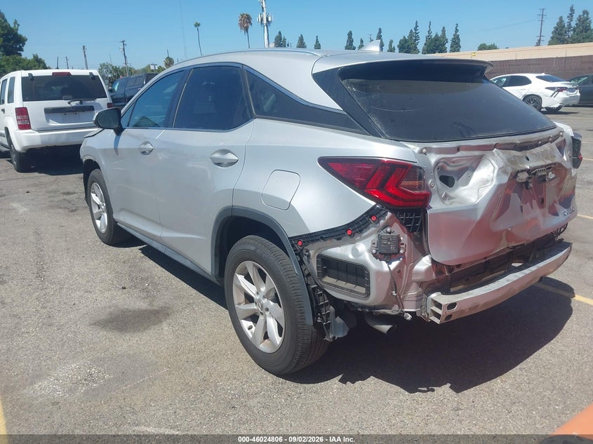 2016 LEXUS RX SPORT UTILITY VEHICLE 3.5L V-6 DOHC, VVT, REGULAR , 295HP