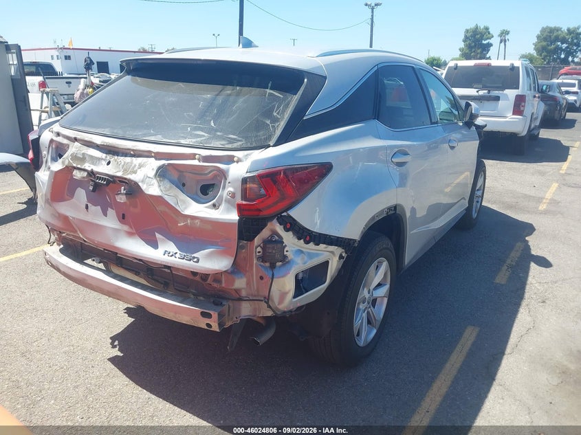 2016 LEXUS RX SPORT UTILITY VEHICLE 3.5L V-6 DOHC, VVT, REGULAR , 295HP
