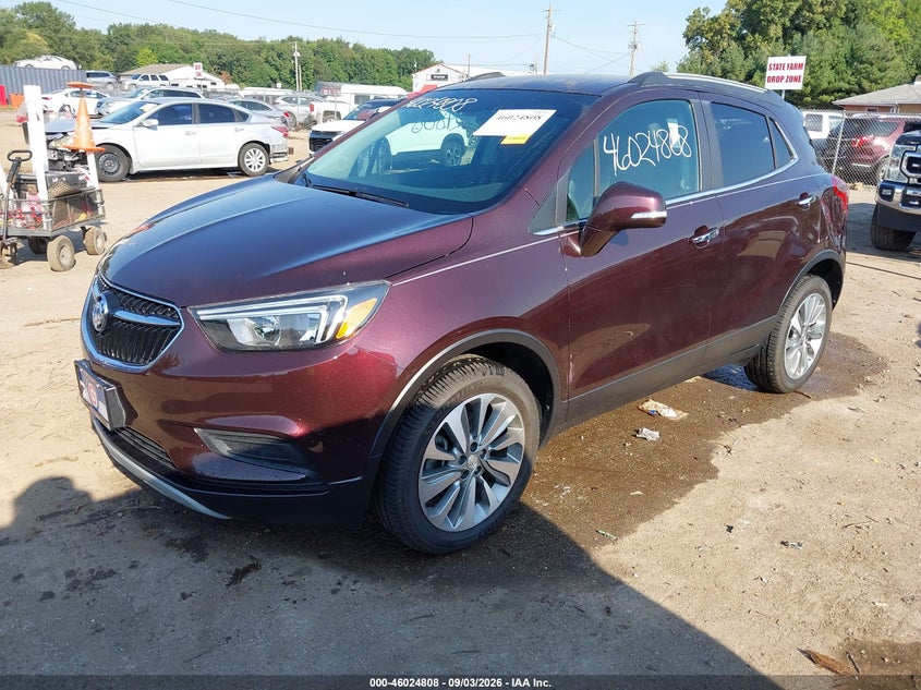 Vin: kl4cjesb3hb156811, lot: 46524199, buick encore preferred 20172