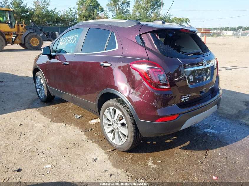 Vin: kl4cjesb3hb156811, lot: 46524199, buick encore preferred 20173