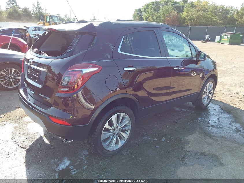 Vin: kl4cjesb3hb156811, lot: 46524199, buick encore preferred 20174