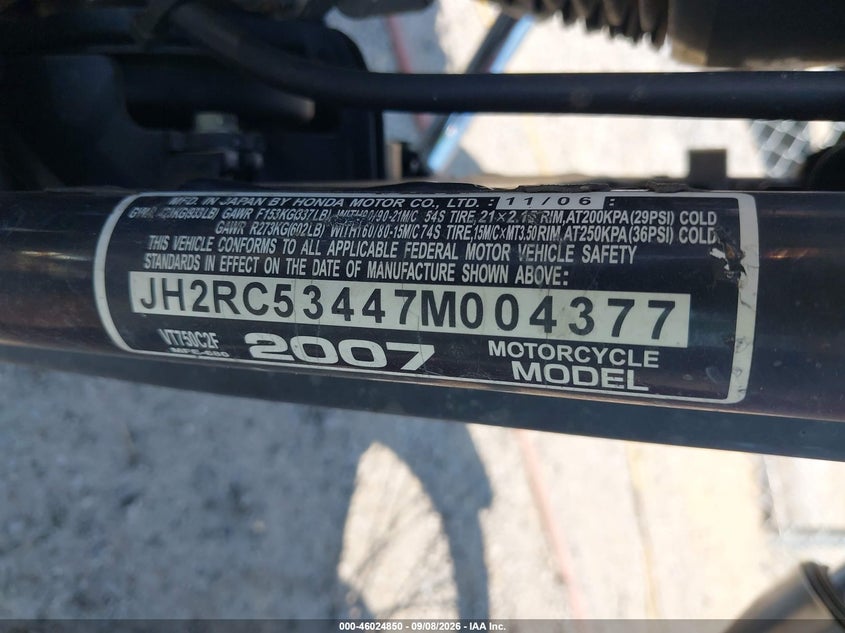 HONDA VT750 2007