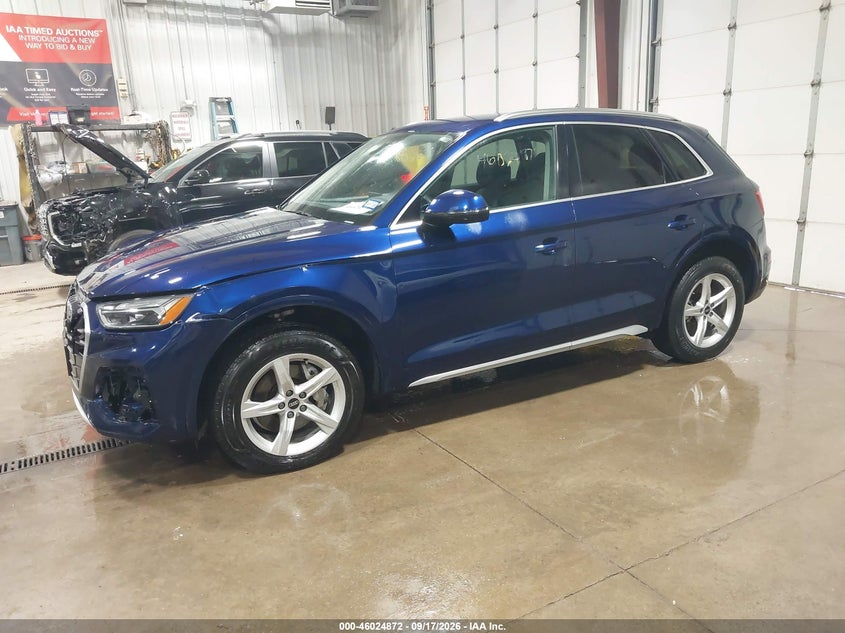 Vin: wa1aaafy9m2008185, lot: 46524263, audi q5 premium 45 tfsi quattro s tronic 20212