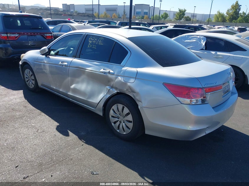 Vin: 1hgcp2f35ba129274, lot: 46524357, honda accord 2.4 lx 20113