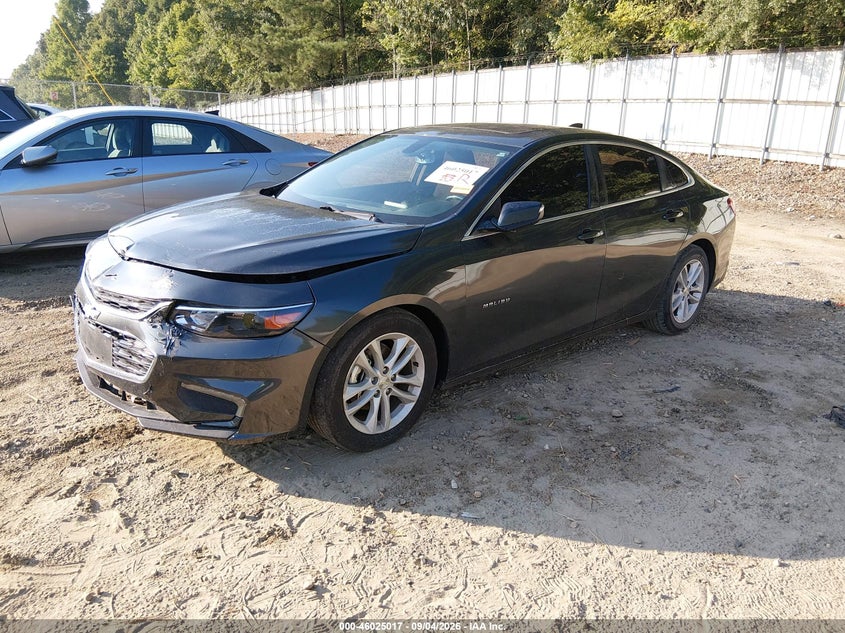 2018 Chevrolet Malibu Lt, Удар спереди, IAAI, VIN 1G1ZD5ST6JF177062 — фото 2
