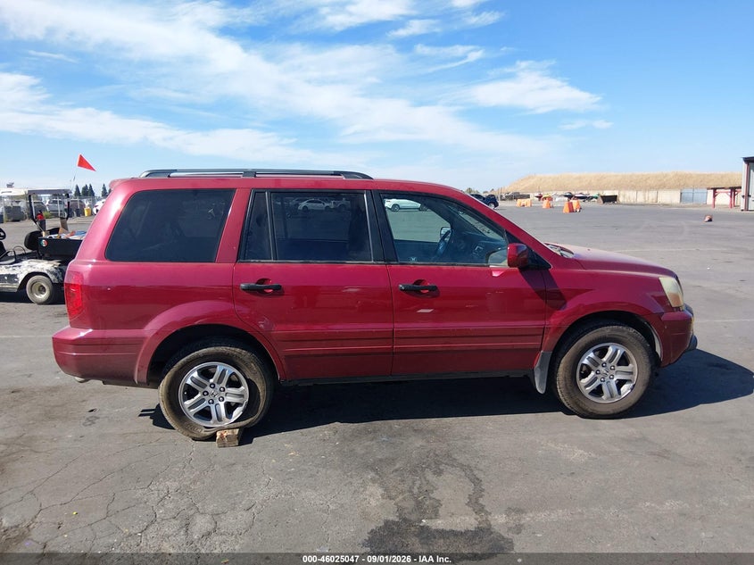 HONDA PILOT 2005 VIN 2HKYF18525H515132