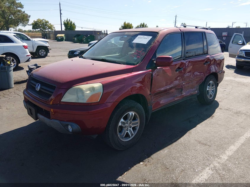 HONDA PILOT 2005 VIN 2HKYF18525H515132