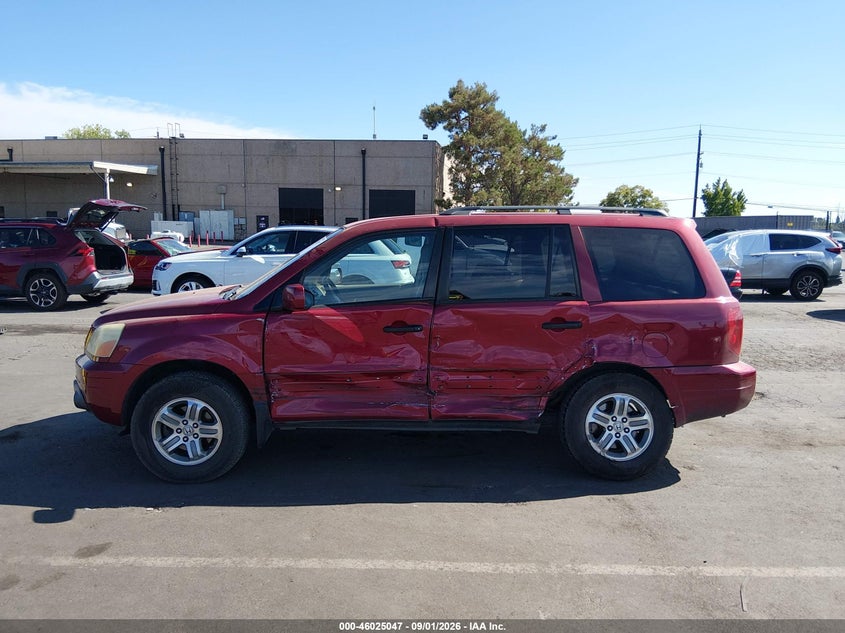 HONDA PILOT 2005 VIN 2HKYF18525H515132